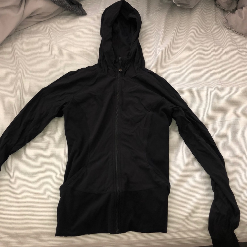 Lulu lemon reversible black zip up